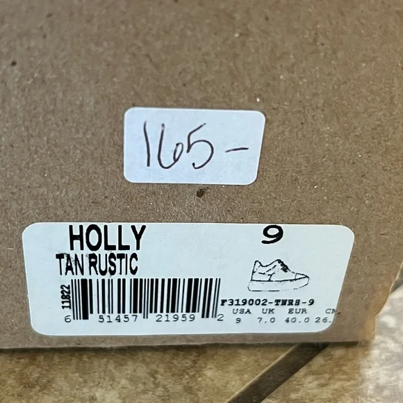 BedStu women’s Holly Sneakers In Tan Rustic leather Sz 9 new In Box - Picture 8 of 9